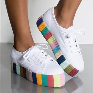 Superga Platform Color Block Sneakers